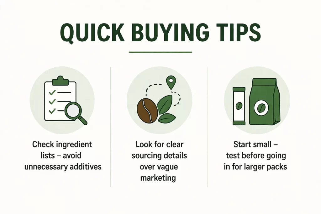quick buying tips for instant coffee