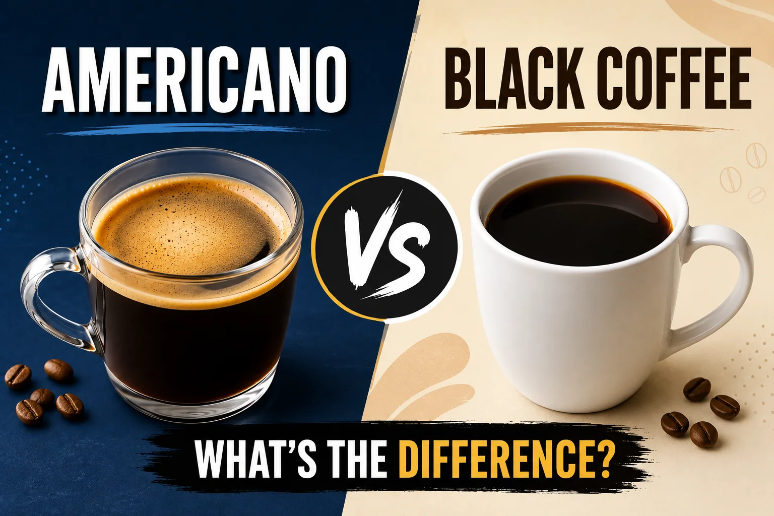 americano vs black coffee