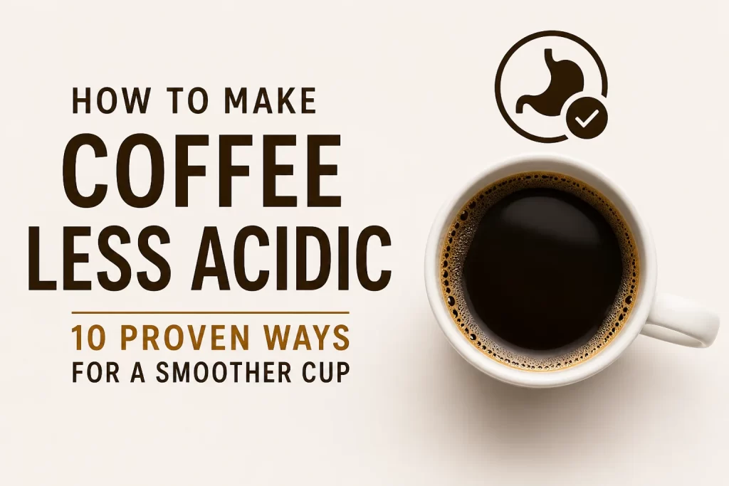 how to make coffee less acidic