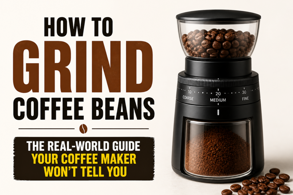 How to grind coffee beans